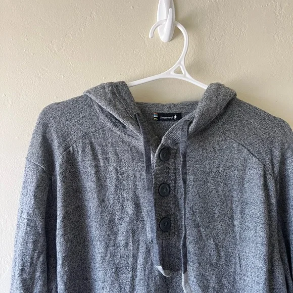 Smartwool Charcoal Hooded Sweatshirt‎ - Picture 2 of 5